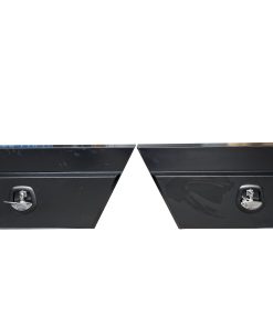 900mm undertray toolbox square flat plate black