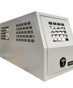 700mm Flat Alloy Dog Box white