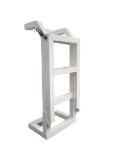 Rear drop down ladder white