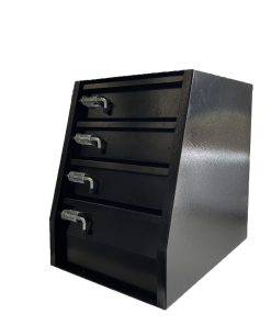 4 drawer unit black