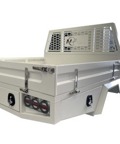 1600mmL Aluminium Tray with sides white