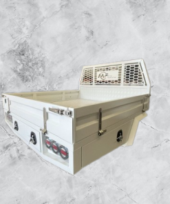 1800mmL Aluminium Tray with sides white