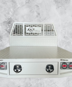 1800mmL Aluminium Tray white