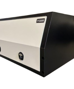 1800mmL  jack off canopy black body with white door